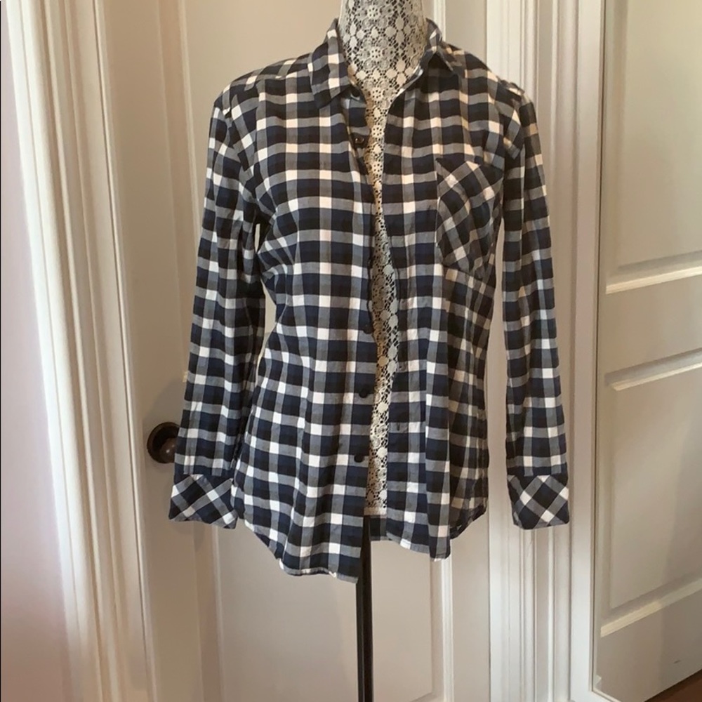 Blue Plaid Aritzia Shirt - XS